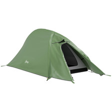 Waterproof 2 Man Camping Tent - Easy Setup - 2000mm - Lightweight Green Design