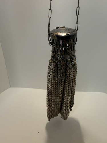 Vintage silver mesh coin purse - vintage,