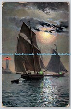R751216 Ships that Pass in the Night Raphael Tuck and Sons Oilette Series III No