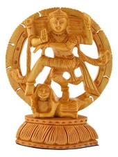 Wooden handicraft dancing god - wooden,