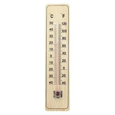 1 x Wall Wooden Thermometer