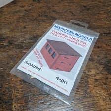 Unmade Miniscene Models N Gauge Garden Shed Kit Sloping Roof N-SH1