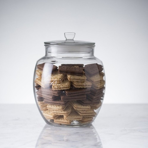 Storage jar clear glass - storage,