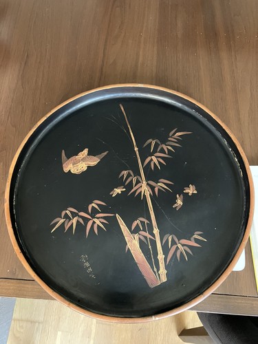 Antique large japanese - japanese, black