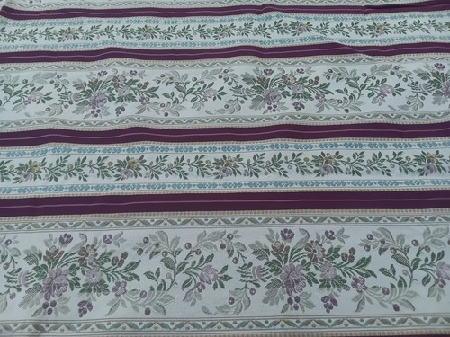 Fabric remnant red - striped, +