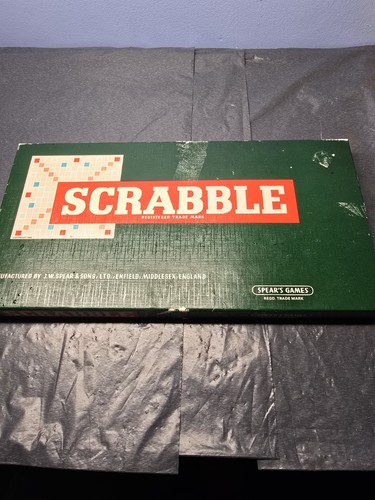 Vintage scrabble tile board - scrabble,