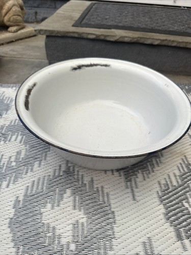 Large vintage enamel - bowl, 30cm