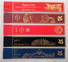 National Trust Vintage Bookmark Bundle Leather x5 incl East Anglia Properties 