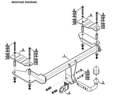 Swan Neck Tow Bar For VAUXHALL
