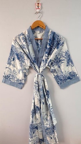 Indian cotton blue floral - indian,