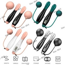 Cordless Skipping Rope Jump Ropes Smart Screen with Weighted for Sports Fitness~