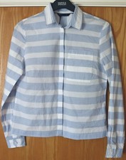 M & S Blue Mix Striped No Peep