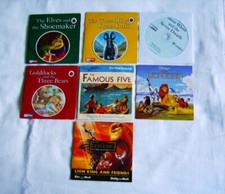 7x Various Children's Audio CDs Snow White Goldilocks Famous Five etc