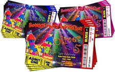 BOUNCY CASTLE DISCO Birthday Party Invitation, Personalised + Digital Option