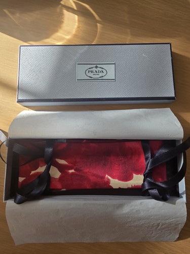 Prada silk twill scarf
