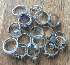 Sterling Silver Rings Job Lot Including Stuarti, Dixi, TGGC, Gemporia and HDIA