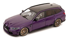 BMW M3 COMPETITION X-DRIVE PURPLE TOURING 2024 (G81) 1:18 SCALE DIECAST MODEL