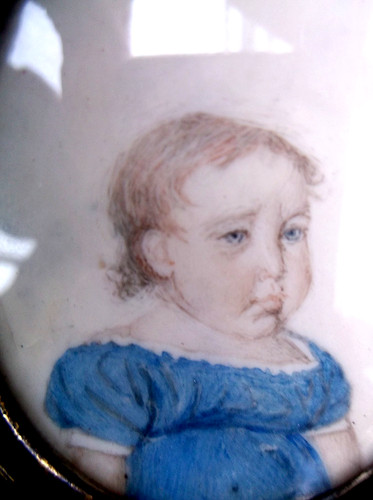 Antique 19th miniature - miniature, of