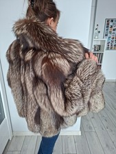 GORGEOUS REAL SILVER FOX COAT