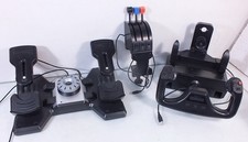 Saitek Pro Flight Yoke System & Throttle Quadrant & Rudder Pedals for PC USB