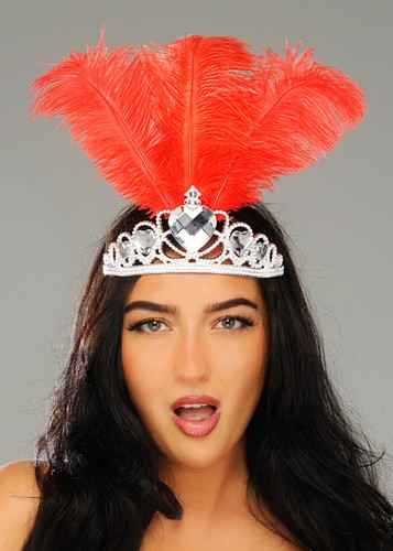 Rio carnival red plume feather - plume,