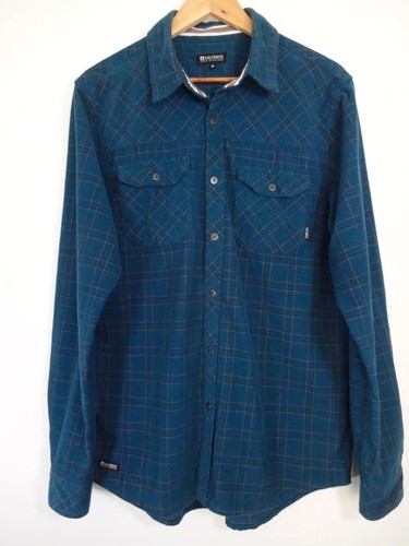 Blue corduroy check - corduroy, shirt