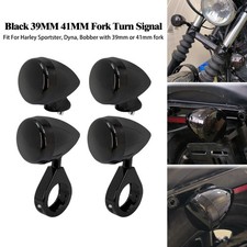 4x Black Motorcycle Front Rear