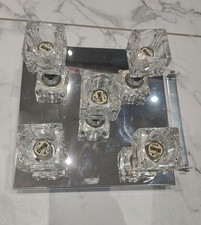 Modern chrome ice cube 5 way ceiling Flush light