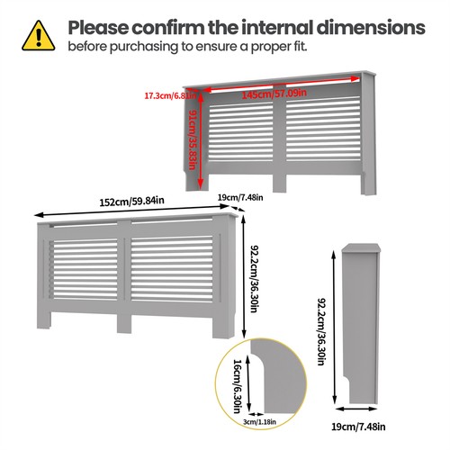 Radiator cover wall mounted - wall,