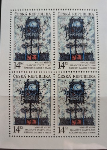 Stamps art czech republic 14kc - stamps,