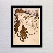 Framed Vintage Salon des Cent Alphonse Mucha Art Nouveau Poster Print