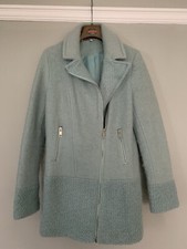Red Herring Duck Egg Blue Duffle Coat, Good Condition, Size UK 10