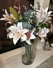 QVC Peony Flowers White Lilies