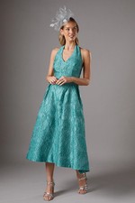 Coast Teal Midi Dress Womens