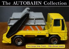 CLASSIC LORRY; FORD CARGO SKIP TRUCK; OLD DIECAST MATCHBOX WORKING SCALE MODEL