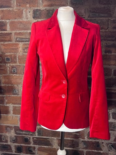 Red velvet jacket size - m, 8