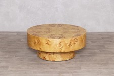 BURL WOOD VENEER COFFEE TABLE