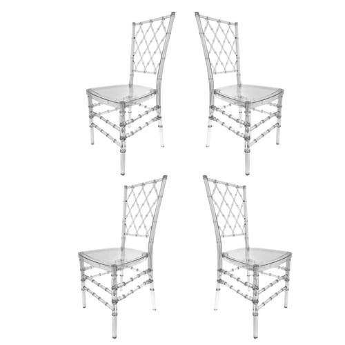 Clear thick seat diamond - seat, back