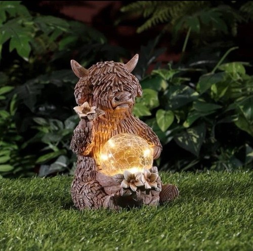 Highland cow solar garden - highland,