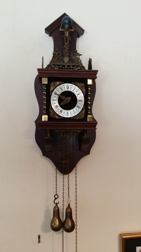 Vintage dutch wall clock - vintage,