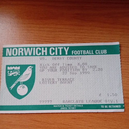 Ticket 1990 1991 - ticket, 22/9/1990