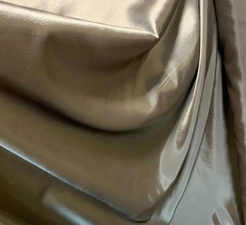 Iridescent pewter taupe faux - pewter,