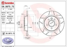 2x New Brake Disc for FORD