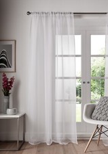 Single Plain Voile Net Curtain