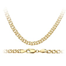 9ct Yellow Gold Double Curb