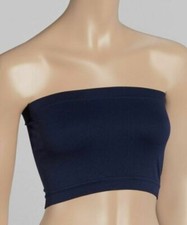 Ladies Womens Strapless Bandeau Elastic Stretch Vest Bra Crop Top BoobTube Tank