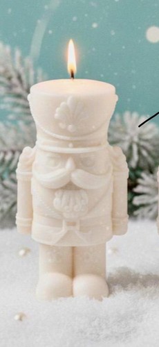 Nutcracker candle cream - nutcracker,