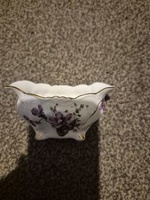 Hemmersley Fine English Bone China , Sugar Bowl Or Salt Cellar ,In Sweet Violets