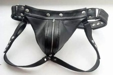 Men's Real Leather Jockstrap