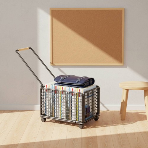 Deskside storage trolley - deskside, with
